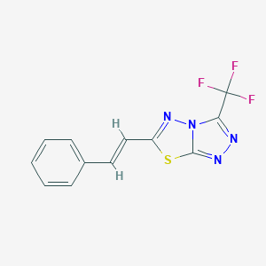 6-(2-Phenylvinyl)-3-(trifluoromethyl)[1,2,4]triazolo[3,4-b][1,3,4]thiadiazole