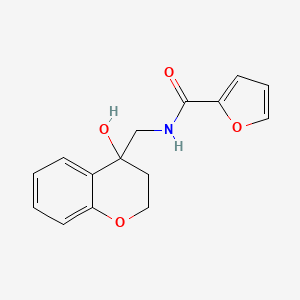molecular formula C15H15NO4 B2568735 N-((4-hydroxychroman-4-yl)methyl)furan-2-carboxamide CAS No. 1396887-41-4