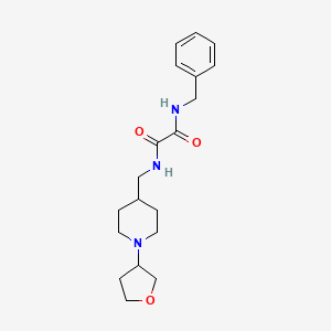 molecular formula C19H27N3O3 B2568804 N'-benzyl-N-{[1-(oxolan-3-yl)piperidin-4-yl]methyl}ethanediamide CAS No. 2034204-83-4