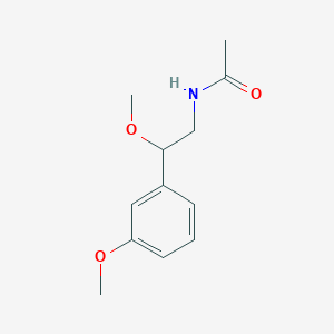 molecular formula C12H17NO3 B2568866 N-[2-methoxy-2-(3-methoxyphenyl)ethyl]acetamide CAS No. 1797183-90-4