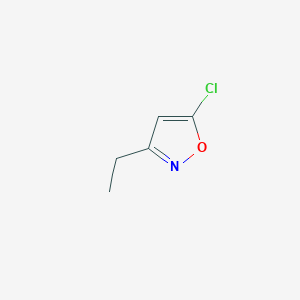 molecular formula C5H6ClNO B2568903 5-Chloro-3-ethyl-1,2-oxazole CAS No. 1314898-34-4