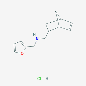 molecular formula C13H18ClNO B2569020 Bicyclo[2.2.1]hept-5-EN-2-ylmethyl-furan-2-ylmethyl-amine hydrochloride CAS No. 1052519-95-5