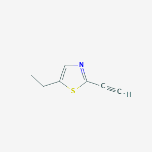 molecular formula C7H7NS B2569036 5-Ethyl-2-ethynyl-1,3-thiazole CAS No. 1860399-05-8
