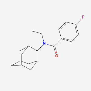 molecular formula C19H24FNO B2569228 N-(ADAMANTAN-2-YL)-N-ETHYL-4-FLUOROBENZAMIDE CAS No. 714202-38-7