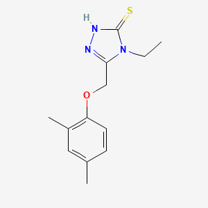 molecular formula C13H17N3OS B2569298 5-[(2,4-dimethylphenoxy)methyl]-4-ethyl-4H-1,2,4-triazole-3-thiol CAS No. 792944-30-0