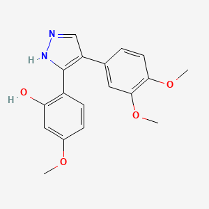 2-(4-(3,4-dimethoxyphenyl)-1H-pyrazol-3-yl)-5-methoxyphenol
