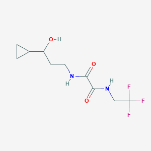 N1-(3-cyclopropyl-3-hydroxypropyl)-N2-(2,2,2-trifluoroethyl)oxalamide
