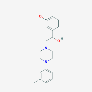 1-(3-Methoxyphenyl)-2-(4-(m-tolyl)piperazin-1-yl)ethanol