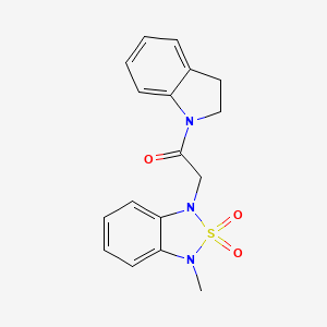 1-(indolin-1-yl)-2-(3-methyl-2,2-dioxidobenzo[c][1,2,5]thiadiazol-1(3H)-yl)ethanone