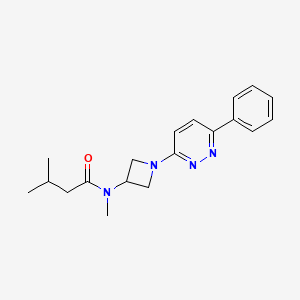 molecular formula C19H24N4O B2569338 N,3-Dimethyl-N-[1-(6-phenylpyridazin-3-yl)azetidin-3-yl]butanamide CAS No. 2380169-92-4