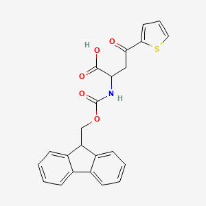 B2569349 2-((((9H-Fluoren-9-yl)methoxy)carbonyl)amino)-4-oxo-4-(thiophen-2-yl)butanoic acid CAS No. 1700188-45-9