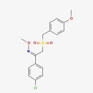 1-(4-chlorophenyl)-2-[(4-methoxybenzyl)sulfonyl]-1-ethanone O-methyloxime