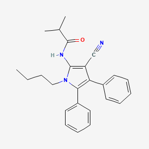 N-(1-butyl-3-cyano-4,5-diphenyl-1H-pyrrol-2-yl)-2-methylpropanamide