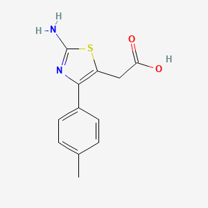 molecular formula C12H12N2O2S B2569425 (2-Amino-4-p-tolyl-thiazol-5-yl)-acetic acid CAS No. 726165-19-1
