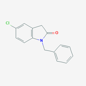 molecular formula C15H12ClNO B256944 1-benzyl-5-chloro-1,3-dihydro-2H-indol-2-one 