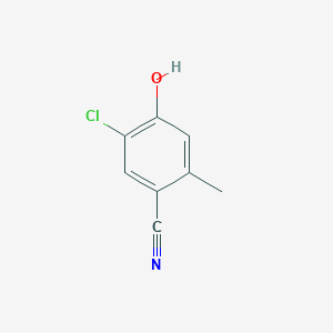 molecular formula C8H6ClNO B2569516 5-Chloro-4-hydroxy-2-methylbenzonitrile CAS No. 1891175-05-5