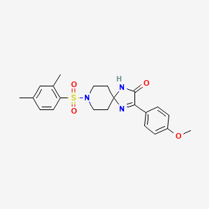 8-((2,4-Dimethylphenyl)sulfonyl)-3-(4-methoxyphenyl)-1,4,8-triazaspiro[4.5]dec-3-en-2-one