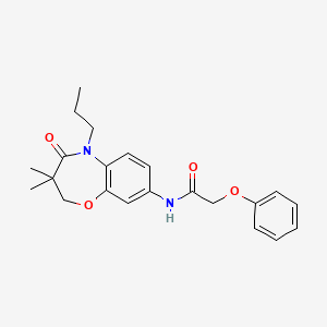 N-(3,3-dimethyl-4-oxo-5-propyl-2,3,4,5-tetrahydrobenzo[b][1,4]oxazepin-8-yl)-2-phenoxyacetamide