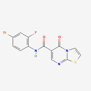 N-(4-bromo-2-fluorophenyl)-5-oxo-5H-thiazolo[3,2-a]pyrimidine-6-carboxamide