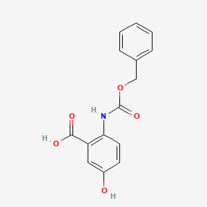 molecular formula C15H13NO5 B2569578 2-(((Benzyloxy)carbonyl)amino)-5-hydroxybenzoic acid CAS No. 214957-88-7
