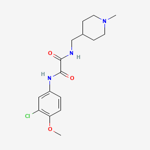 molecular formula C16H22ClN3O3 B2569695 N1-(3-chloro-4-methoxyphenyl)-N2-((1-methylpiperidin-4-yl)methyl)oxalamide CAS No. 952974-62-8