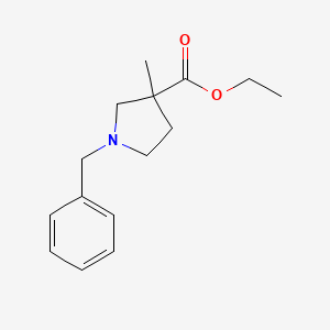 molecular formula C15H21NO2 B2569710 Ethyl 1-benzyl-3-methylpyrrolidine-3-carboxylate CAS No. 1217186-47-4