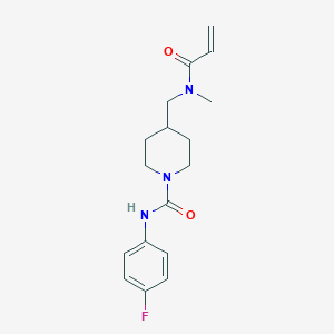 N-(4-Fluorophenyl)-4-[[methyl(prop-2-enoyl)amino]methyl]piperidine-1-carboxamide