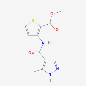 methyl 3-{[(3-methyl-1H-pyrazol-4-yl)carbonyl]amino}-2-thiophenecarboxylate