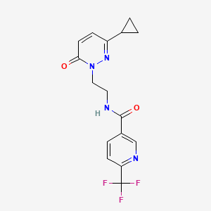 N-(2-(3-cyclopropyl-6-oxopyridazin-1(6H)-yl)ethyl)-6-(trifluoromethyl)nicotinamide