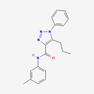 1-phenyl-5-propyl-N-(m-tolyl)-1H-1,2,3-triazole-4-carboxamide