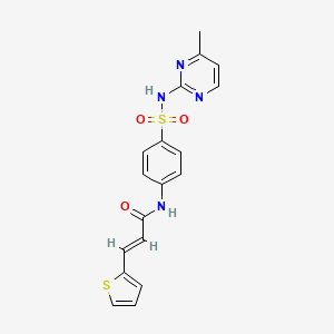 (E)-N-(4-(N-(4-methylpyrimidin-2-yl)sulfamoyl)phenyl)-3-(thiophen-2-yl)acrylamide