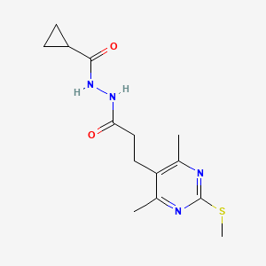 N'-cyclopropanecarbonyl-3-[4,6-dimethyl-2-(methylsulfanyl)pyrimidin-5-yl]propanehydrazide
