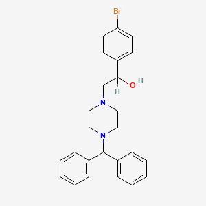 2-(4-Benzhydrylpiperazin-1-yl)-1-(4-bromophenyl)ethanol