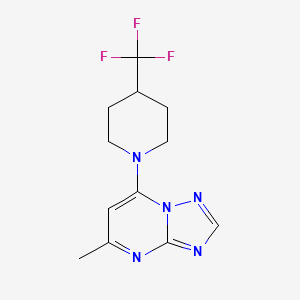 5-Methyl-7-[4-(trifluoromethyl)piperidin-1-yl]-[1,2,4]triazolo[1,5-a]pyrimidine