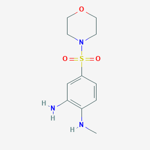 1-N-Methyl-4-morpholin-4-ylsulfonylbenzene-1,2-diamine