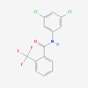 molecular formula C14H8Cl2F3NO B256987 N-(3,5-dichlorophenyl)-2-(trifluoromethyl)benzamide 