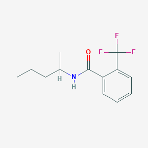 molecular formula C13H16F3NO B256988 N-(1-methylbutyl)-2-(trifluoromethyl)benzamide 