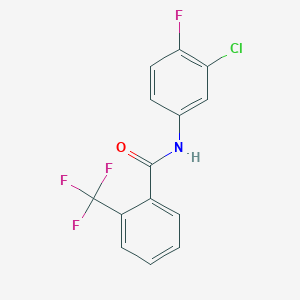 N-(3-chloro-4-fluorophenyl)-2-(trifluoromethyl)benzamide