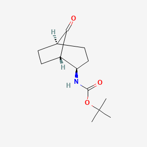 molecular formula C13H21NO3 B2569938 Tert-butyl N-[(1S,2R,5R)-8-oxo-2-bicyclo[3.2.1]octanyl]carbamate CAS No. 2343964-44-1