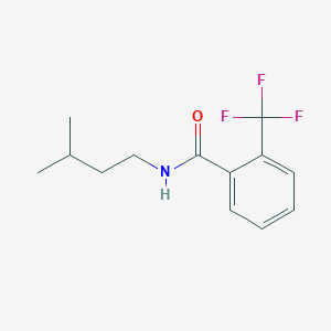 molecular formula C13H16F3NO B257001 N-isopentyl-2-(trifluoromethyl)benzamide 
