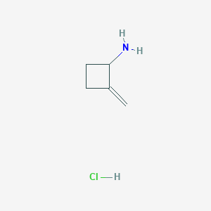 molecular formula C5H10ClN B2570050 2-Methylidenecyclobutan-1-amine hydrochloride CAS No. 2361879-14-1