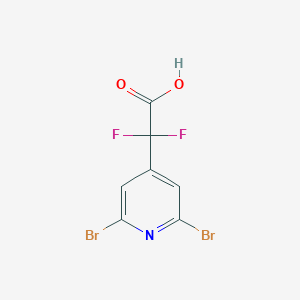molecular formula C7H3Br2F2NO2 B2570051 2-(2,6-Dibromopyridin-4-yl)-2,2-difluoroacetic acid CAS No. 2503205-17-0