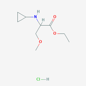 Ethyl 2-(cyclopropylamino)-3-methoxypropanoate hydrochloride