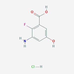 3-Amino-2-fluoro-5-hydroxybenzoic acid hydrochloride