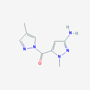 1-methyl-5-[(4-methyl-1H-pyrazol-1-yl)carbonyl]-1H-pyrazol-3-amine