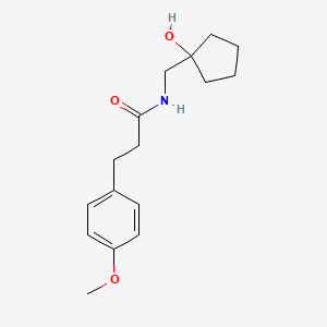 molecular formula C16H23NO3 B2570134 N-[(1-hydroxycyclopentyl)methyl]-3-(4-methoxyphenyl)propanamide CAS No. 1216724-19-4