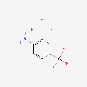 molecular formula C8H5F6N B2570203 2,4-Bis(trifluoromethyl)aniline CAS No. 367-71-5