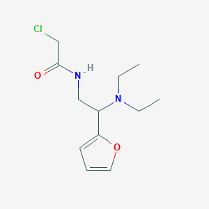 2-chloro-N-[2-(diethylamino)-2-(furan-2-yl)ethyl]acetamide