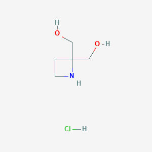 [2-(Hydroxymethyl)azetidin-2-yl]methanol;hydrochloride