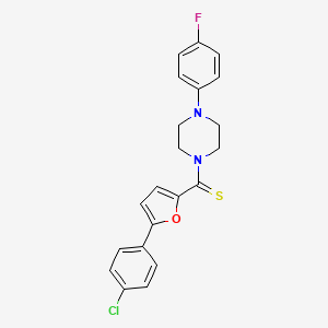 (5-(4-Chlorophenyl)furan-2-yl)(4-(4-fluorophenyl)piperazin-1-yl)methanethione